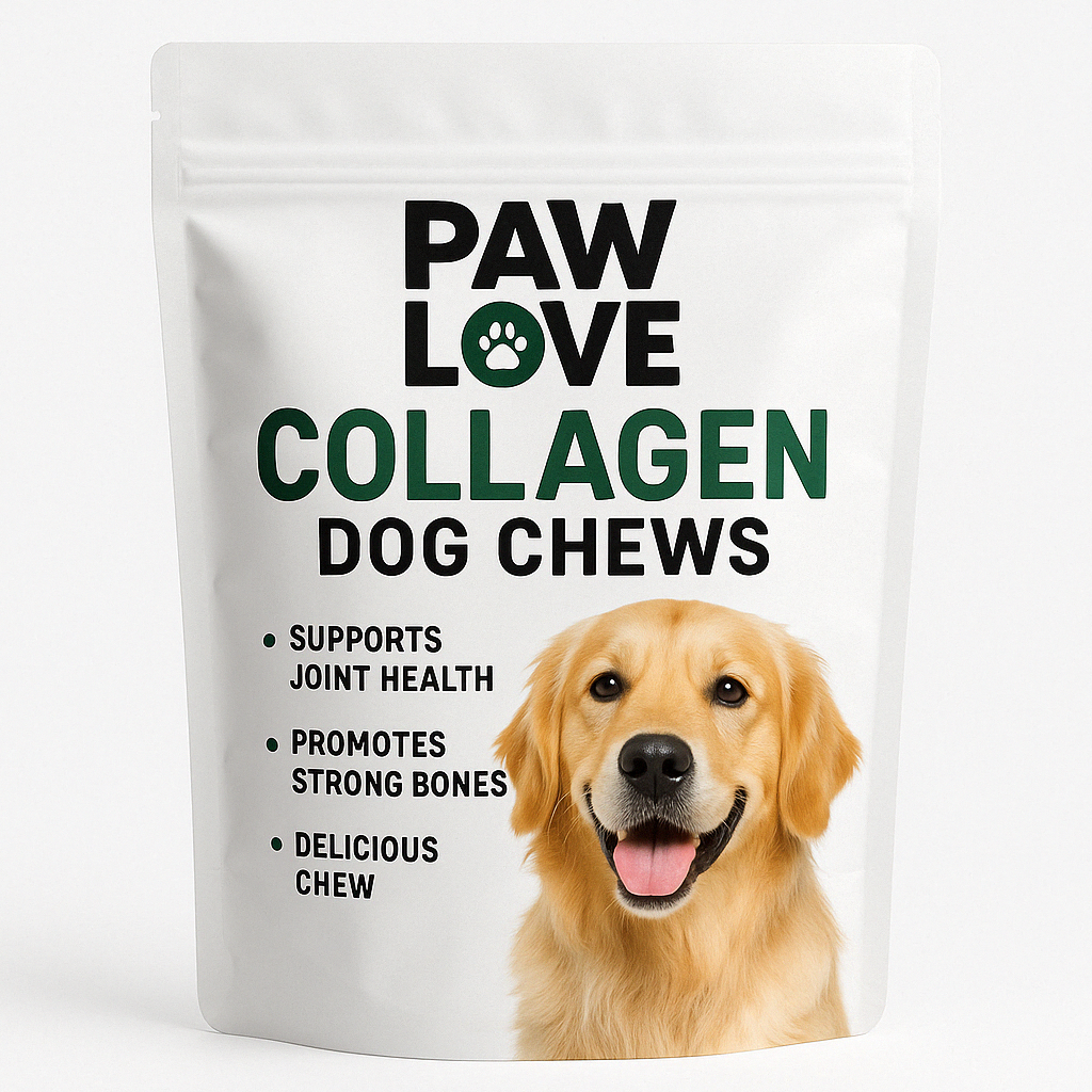 12-inch collagen dog chew sticks in a 5-pack, natural, rich in protein, and easy to digest  